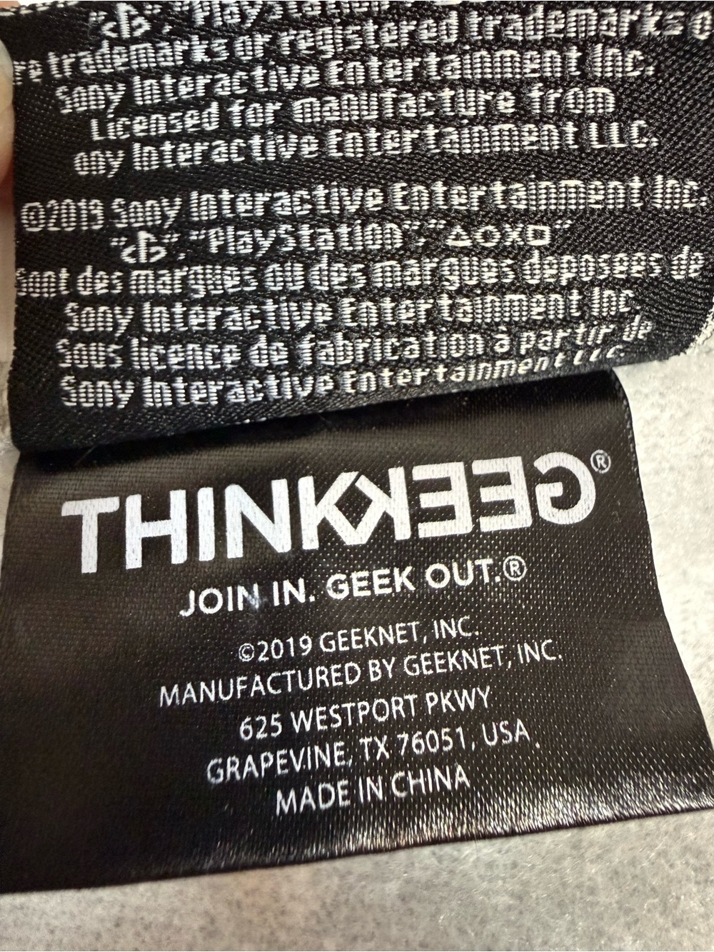 ThinkGeek PlayStation Ugly Holiday Sweatshirt - Black/Grey - 2X - Picture 5 of 7